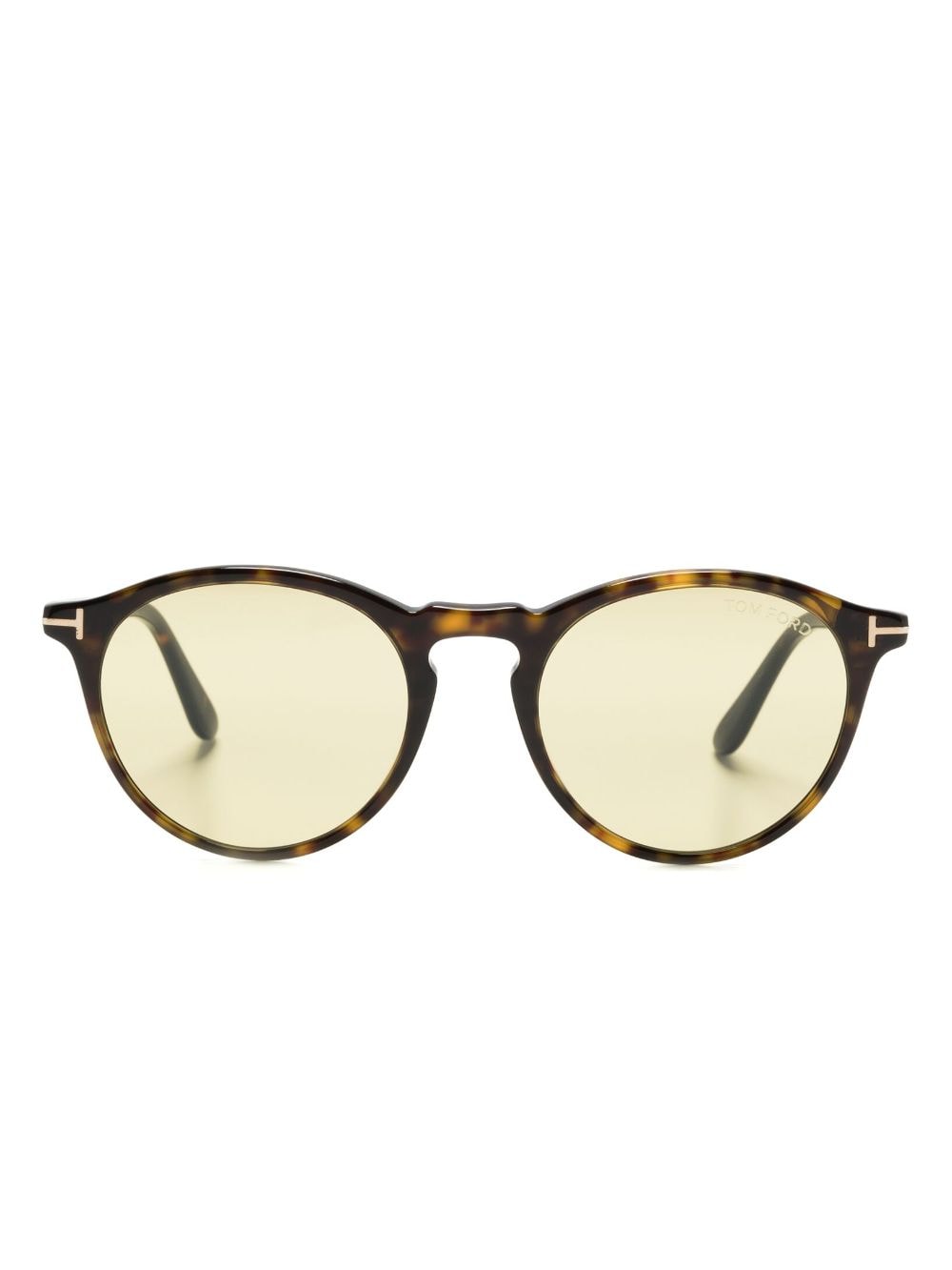 TOM FORD Eyewear Arele tortoiseshell pantos-frame sunglasses