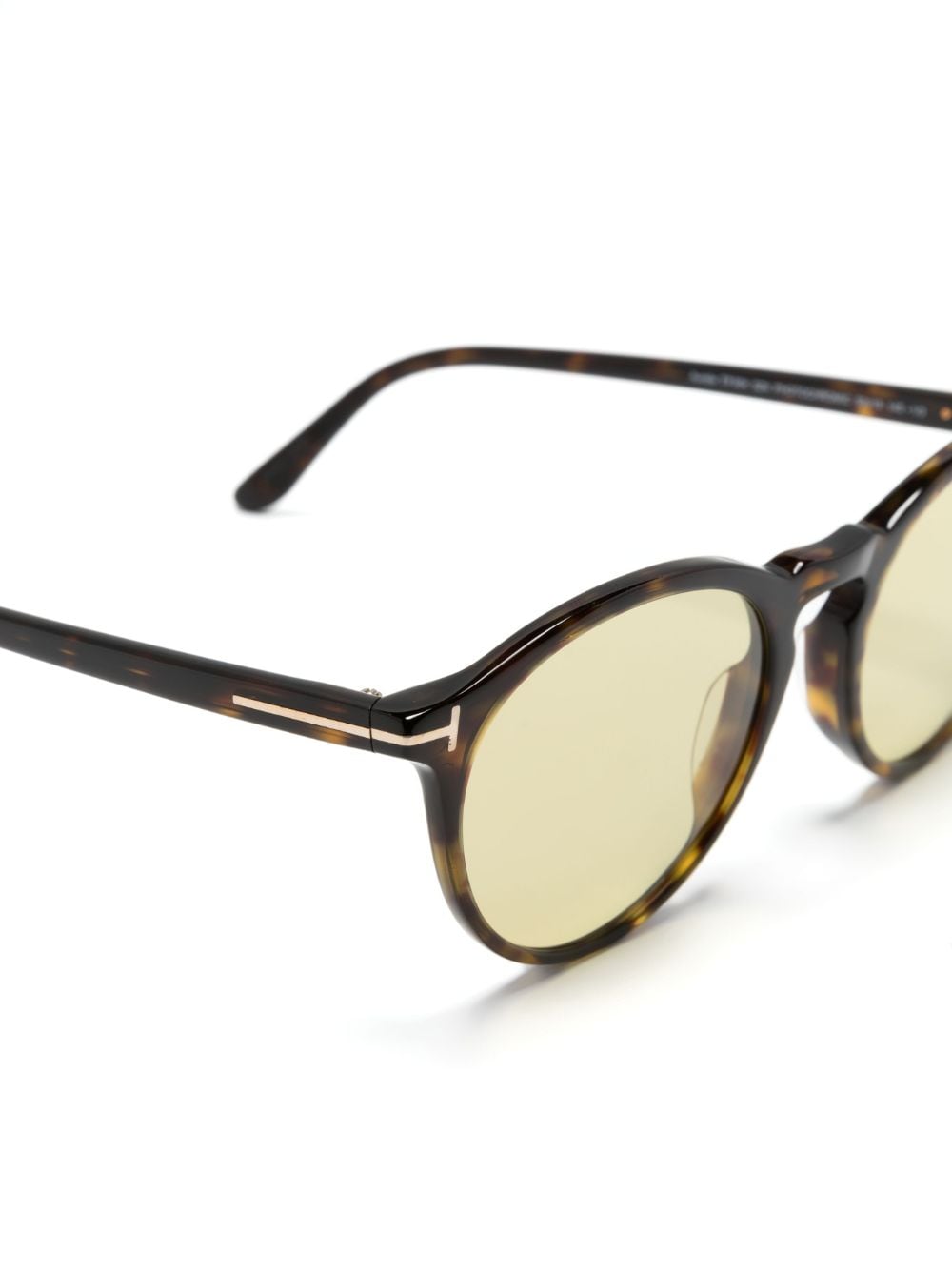 TOM FORD Eyewear Arele tortoiseshell pantos-frame sunglasses - Image 3