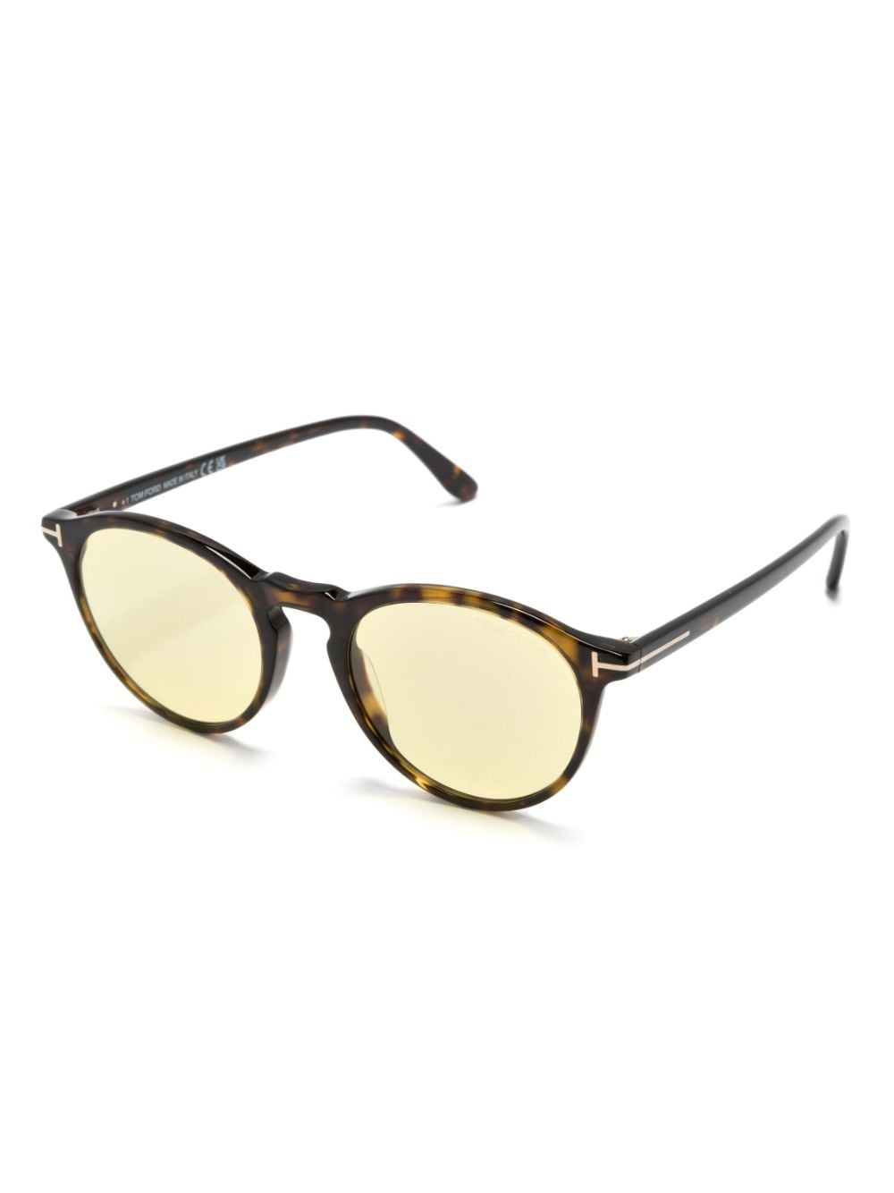 TOM FORD Eyewear Arele tortoiseshell pantos-frame sunglasses - Image 2