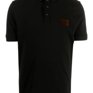 HUGO logo-appliqué cotton polo shirt