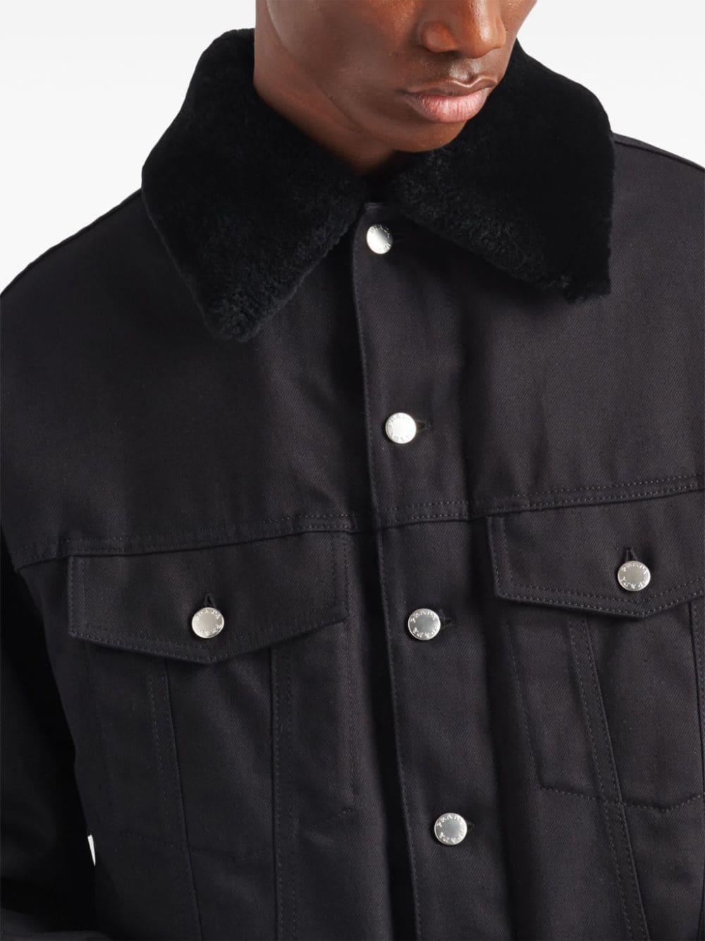 Prada shearling-trim blouson jacket - Image 4
