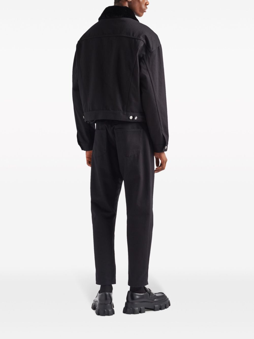 Prada shearling-trim blouson jacket - Image 3