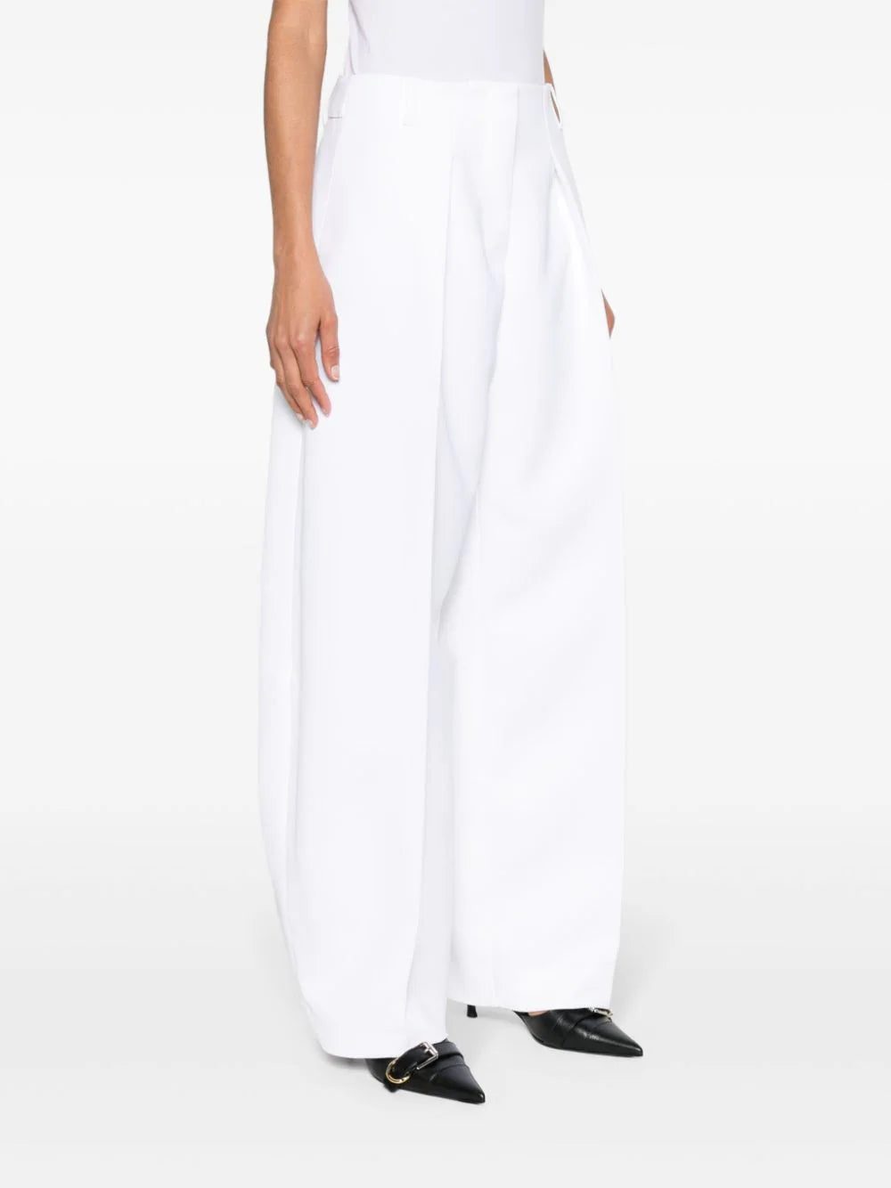 Jacquemus Ovalo pleated palazzo pants - Image 3