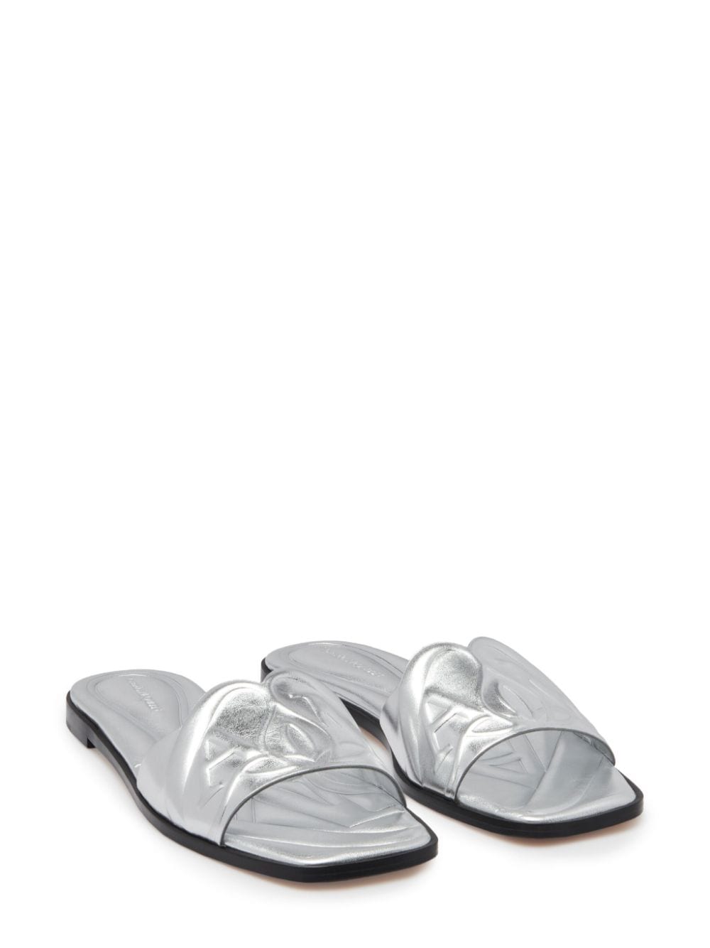 Alexander McQueen embossed-logo leather sandals - Image 2