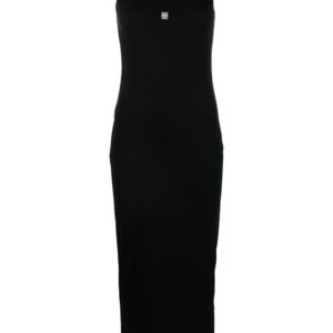 Givenchy 4G-plaque ribbed-knit maxi dress