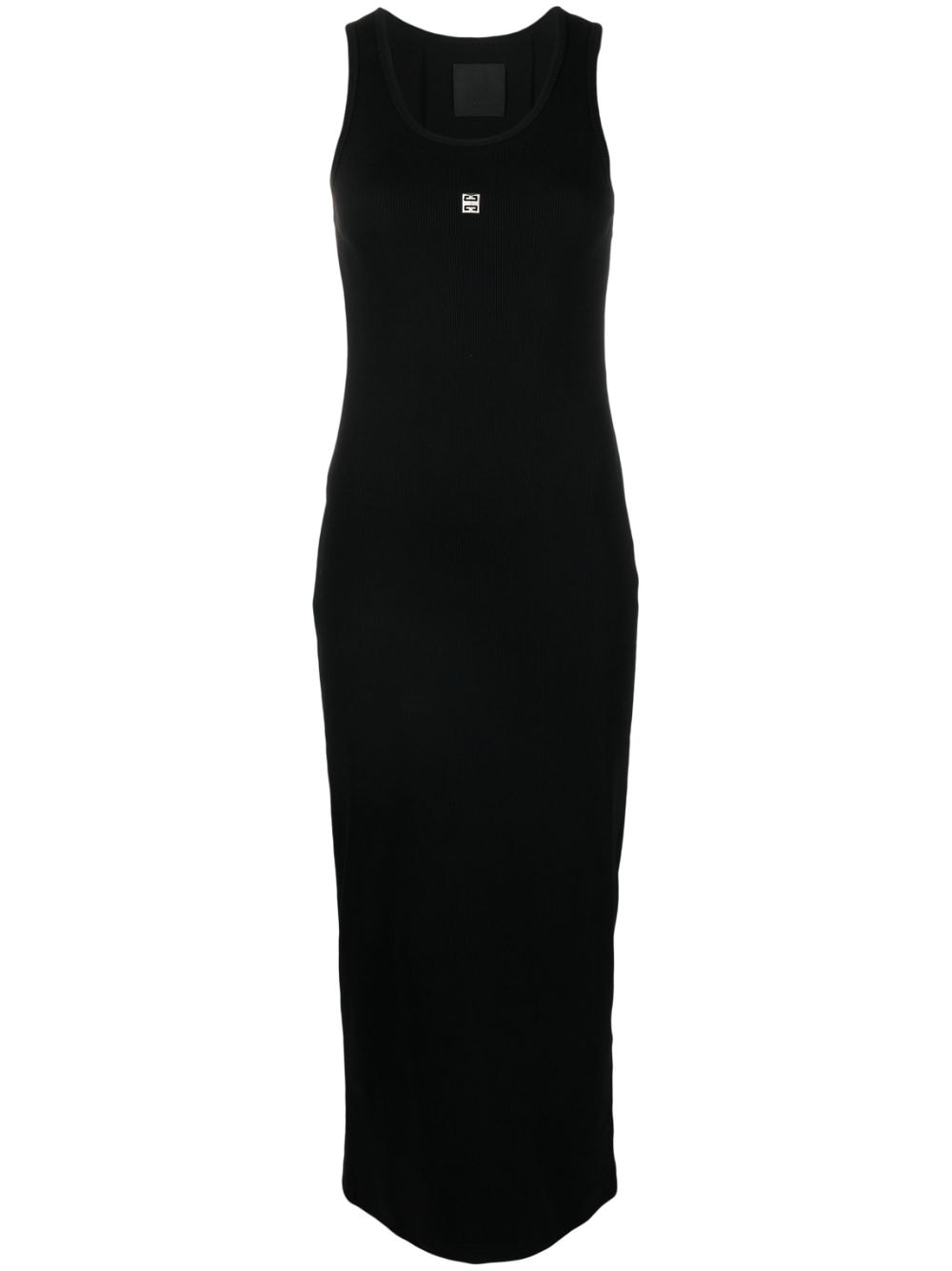 Givenchy 4G-plaque ribbed-knit maxi dress