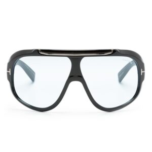 TOM FORD Eyewear logo-plaque shield-frame sunglasses