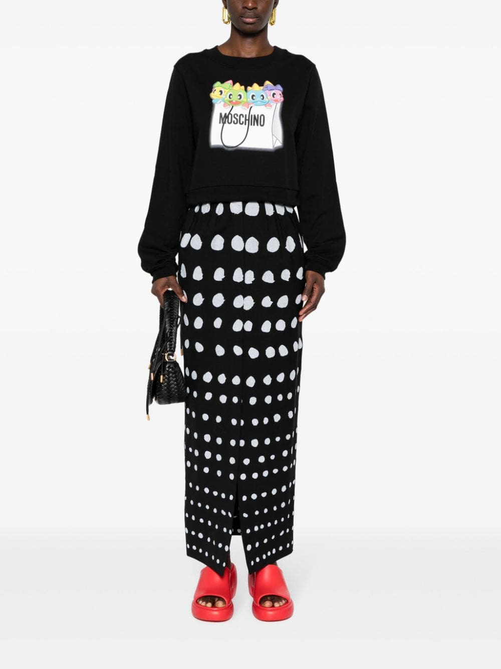 Moschino dragon bag-print sweatshirt - Image 2