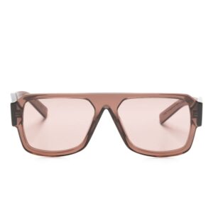 Prada Eyewear transparent pilot-frame sunglasses