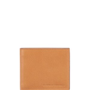 Brunello Cucinelli logo-debossed leather bi-fold wallet