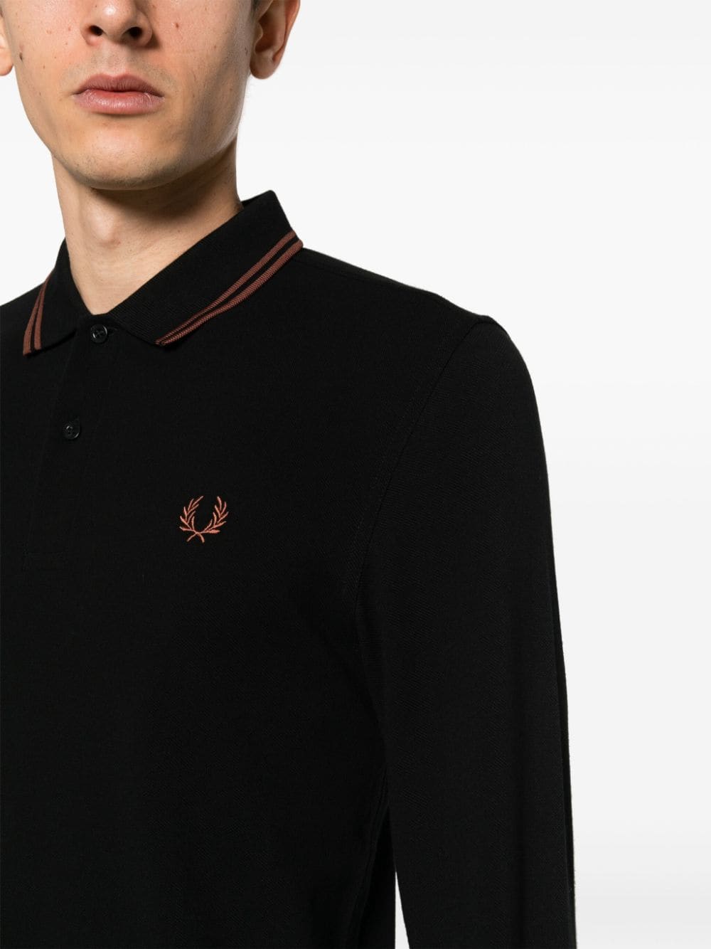 Fred Perry logo-embroidered cotton polo shirt - Image 5