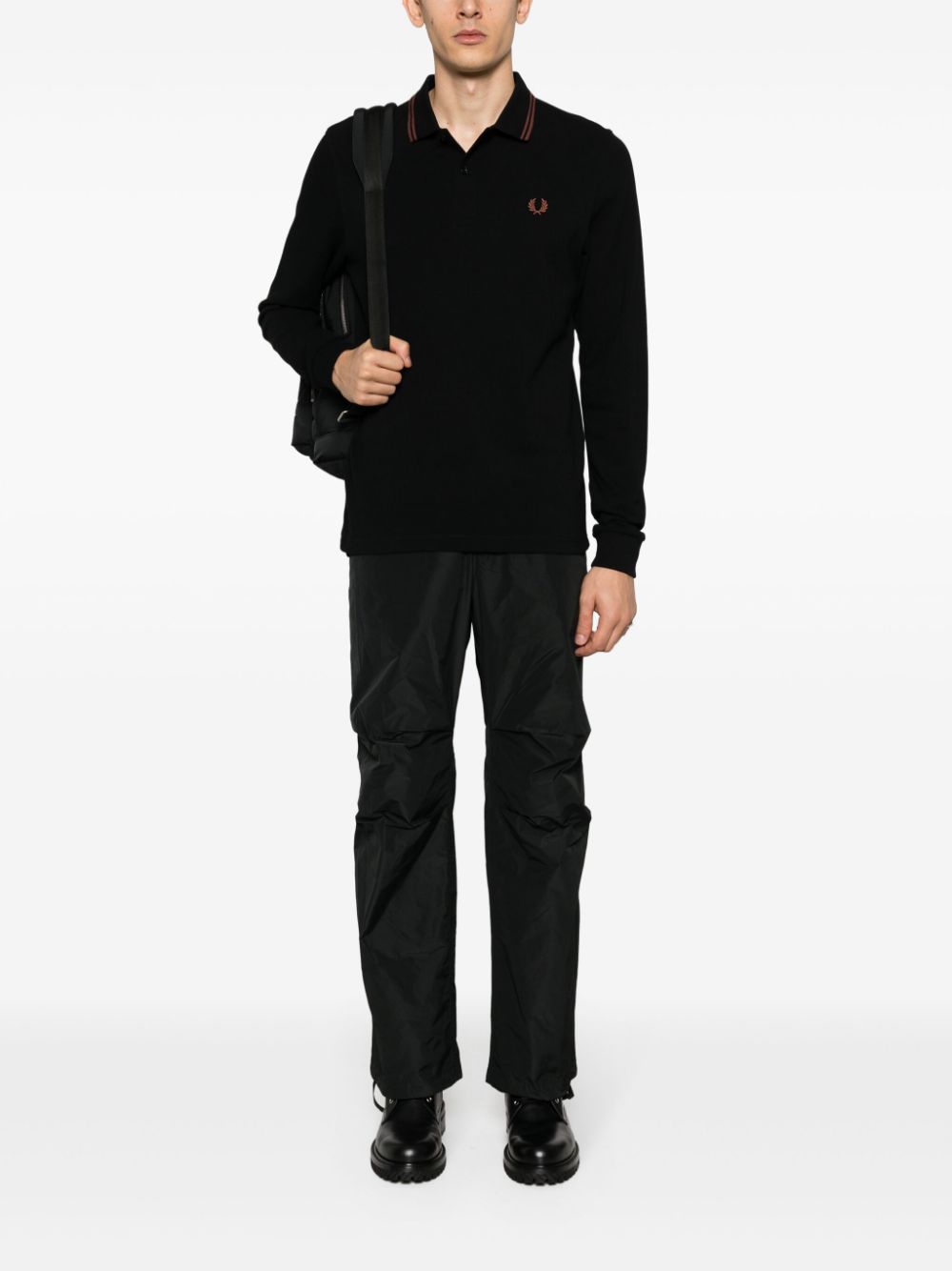 Fred Perry logo-embroidered cotton polo shirt - Image 2