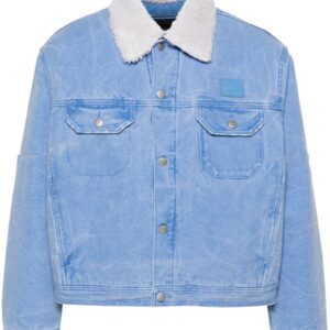 Acne Studios face-patch padded denim jacket