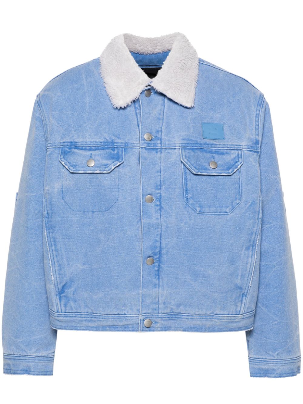 Acne Studios face-patch padded denim jacket