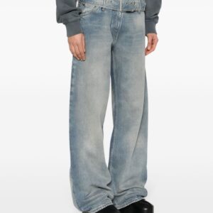 Acne Studios  mid-rise wide-leg jeans