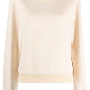 Moschino logo-print cotton-blend sweatshirt