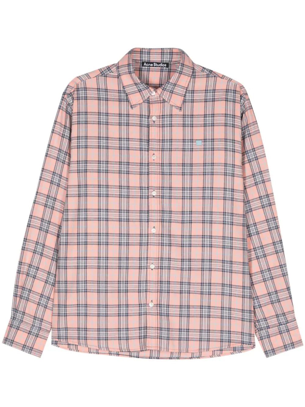Acne Studios face-patch checked shirt