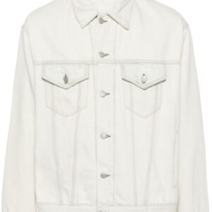 Acne Studios distressed panelled denim jacket