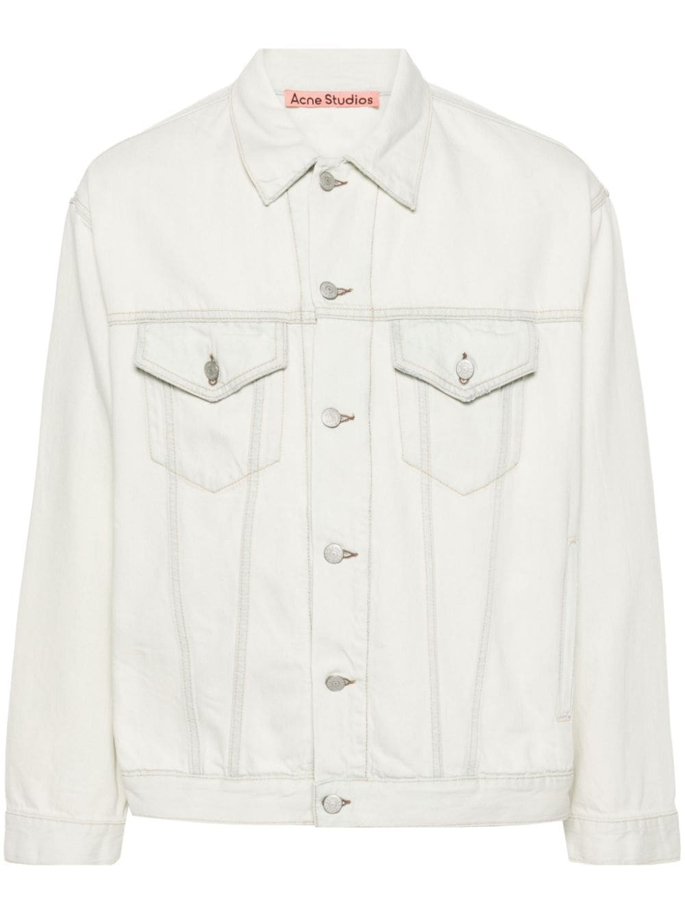 Acne Studios distressed panelled denim jacket