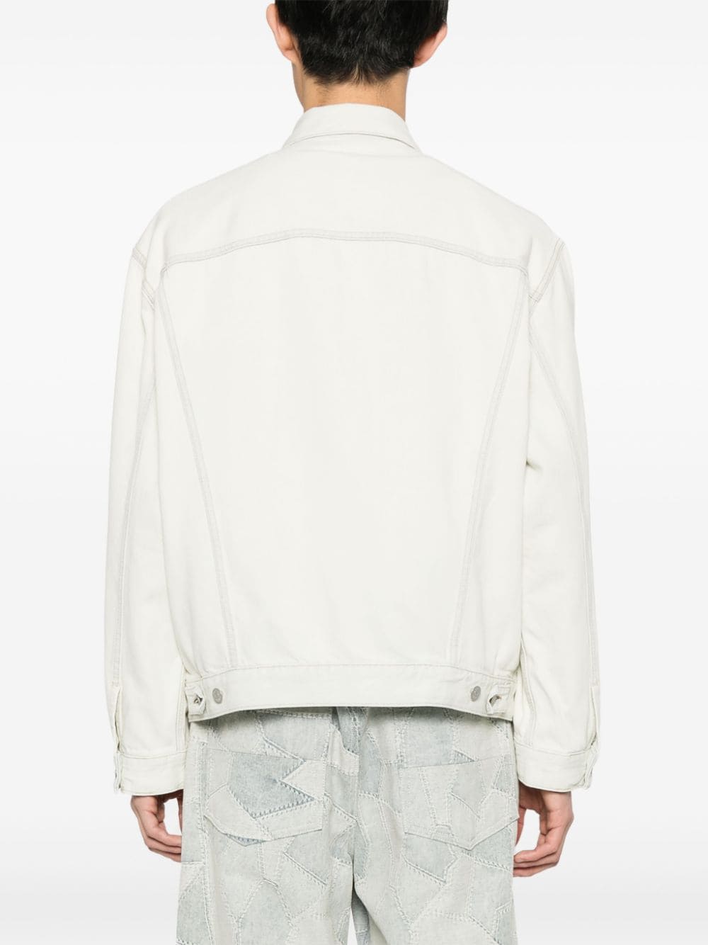 Acne Studios distressed panelled denim jacket - Image 5