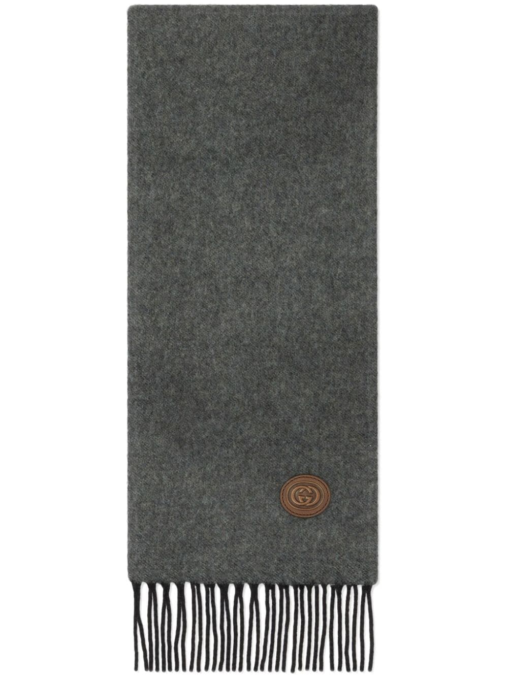 Gucci Interlocking G-patch cashmere scarf