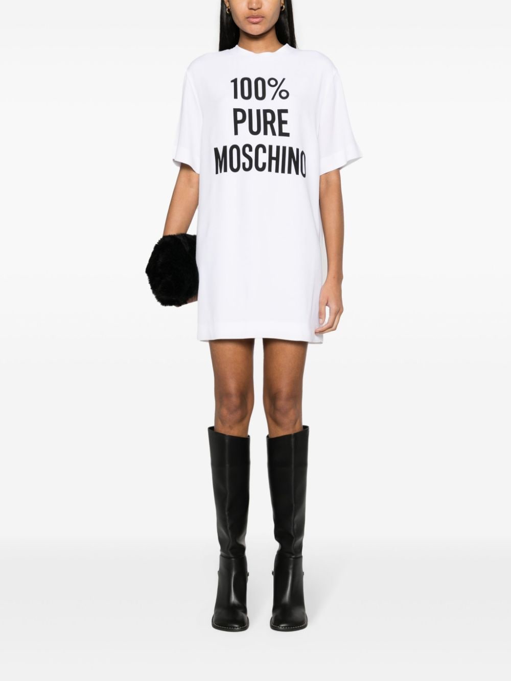 Moschino logo-print crepe minidress - Image 5