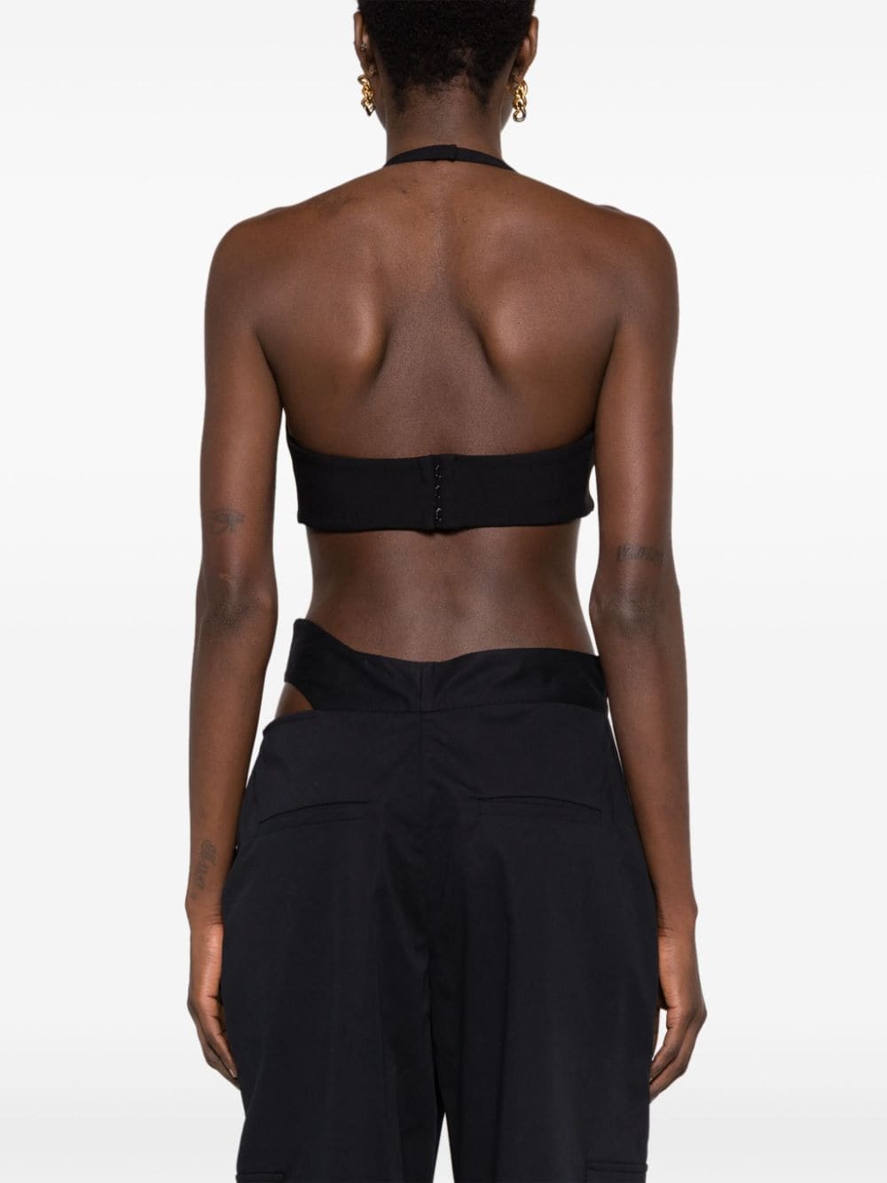 Moschino sweetheart-neck halterneck bralette - Image 4