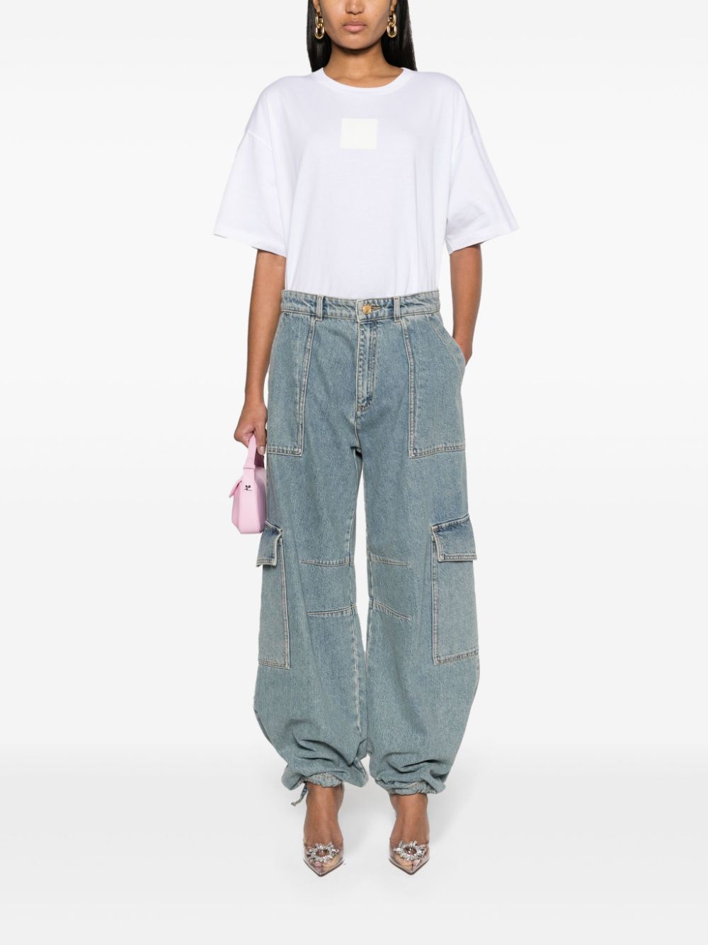 Moschino logo-patch organic cotton T-shirt - Image 2