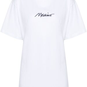 Moschino logo-embroidered cotton T-shirt