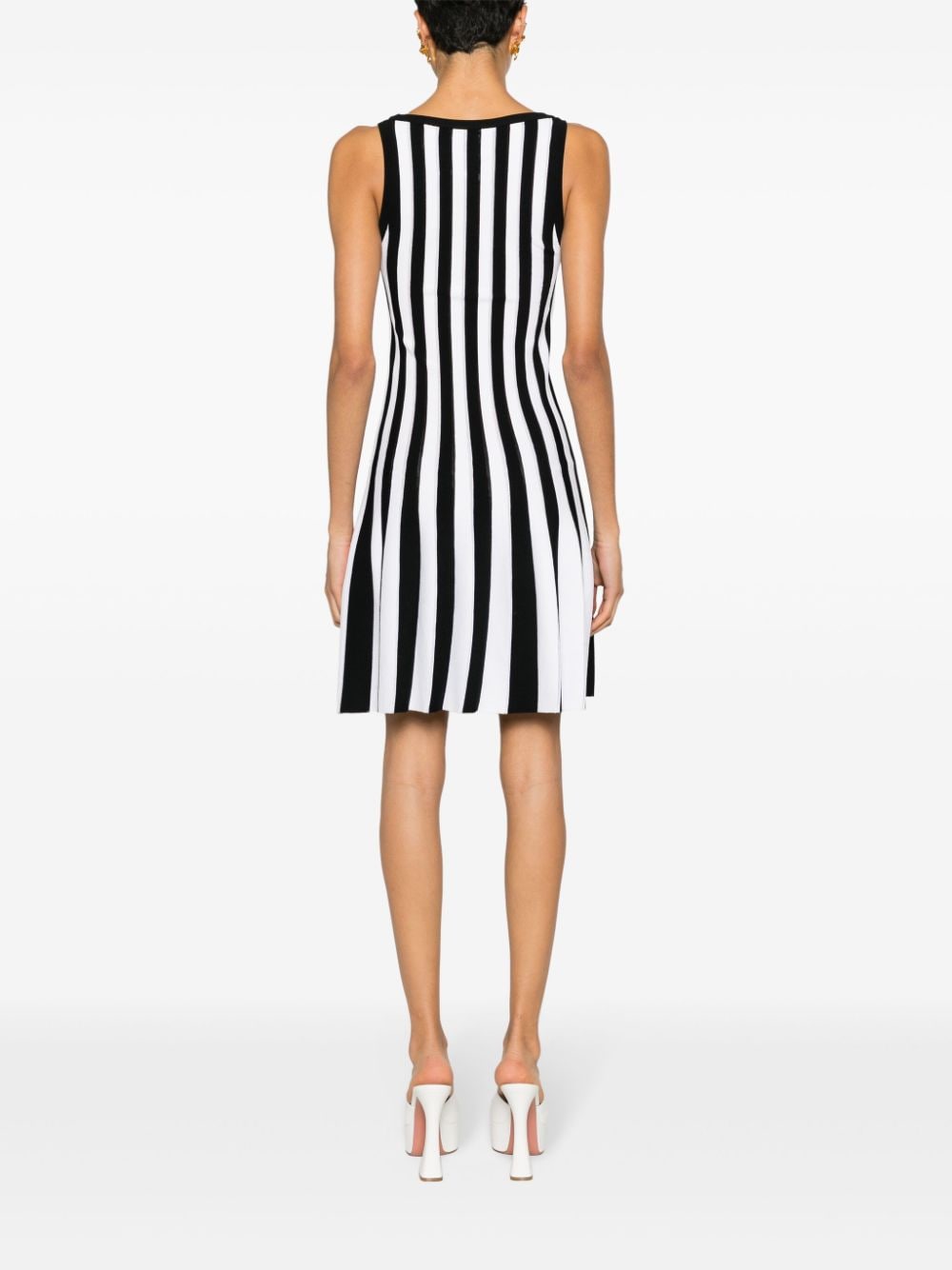 Moschino striped ribbed-knit minidress - Image 4