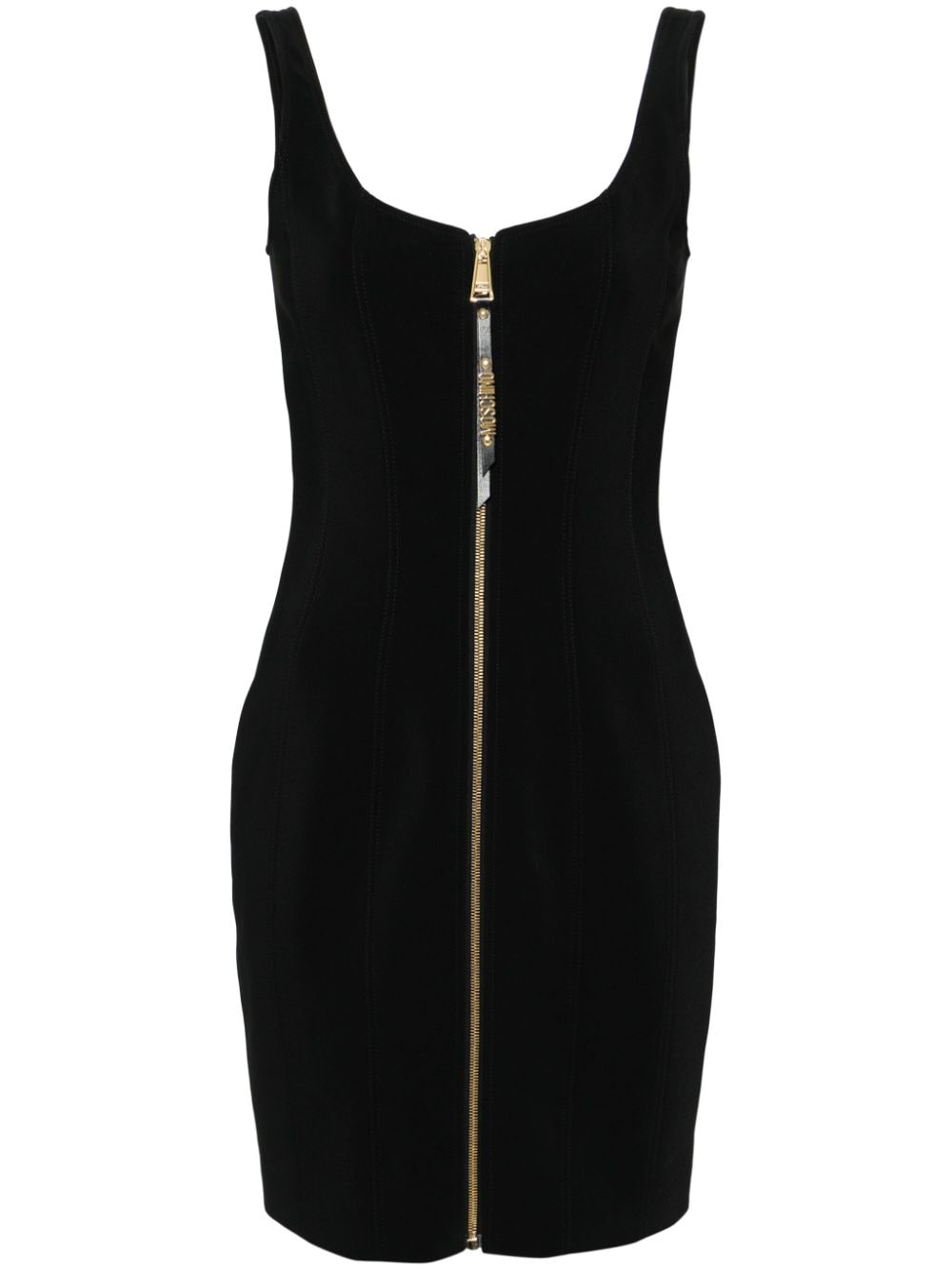 Moschino scoop-neck cady minidress