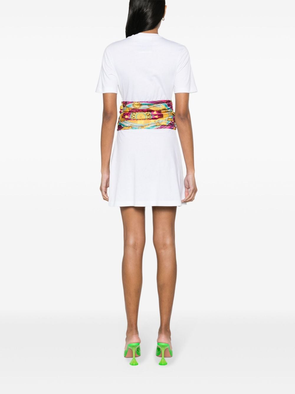 Moschino attached-scarf cotton T-shirt dress - Image 3