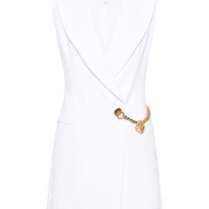 Moschino heart-chain wrapped mini dress
