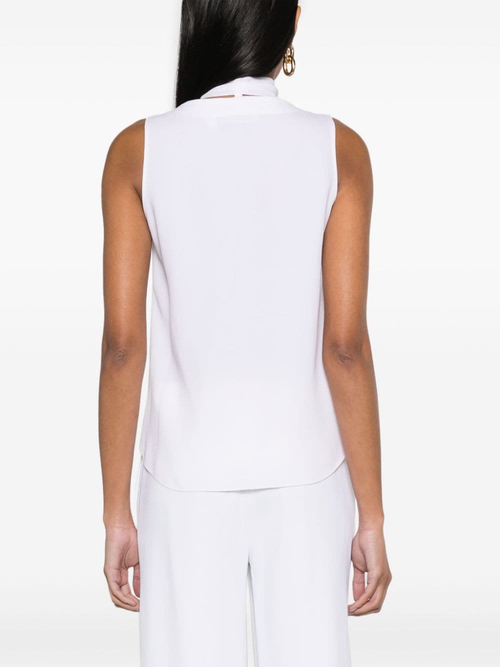 Moschino sleeveless crepe top - Image 4