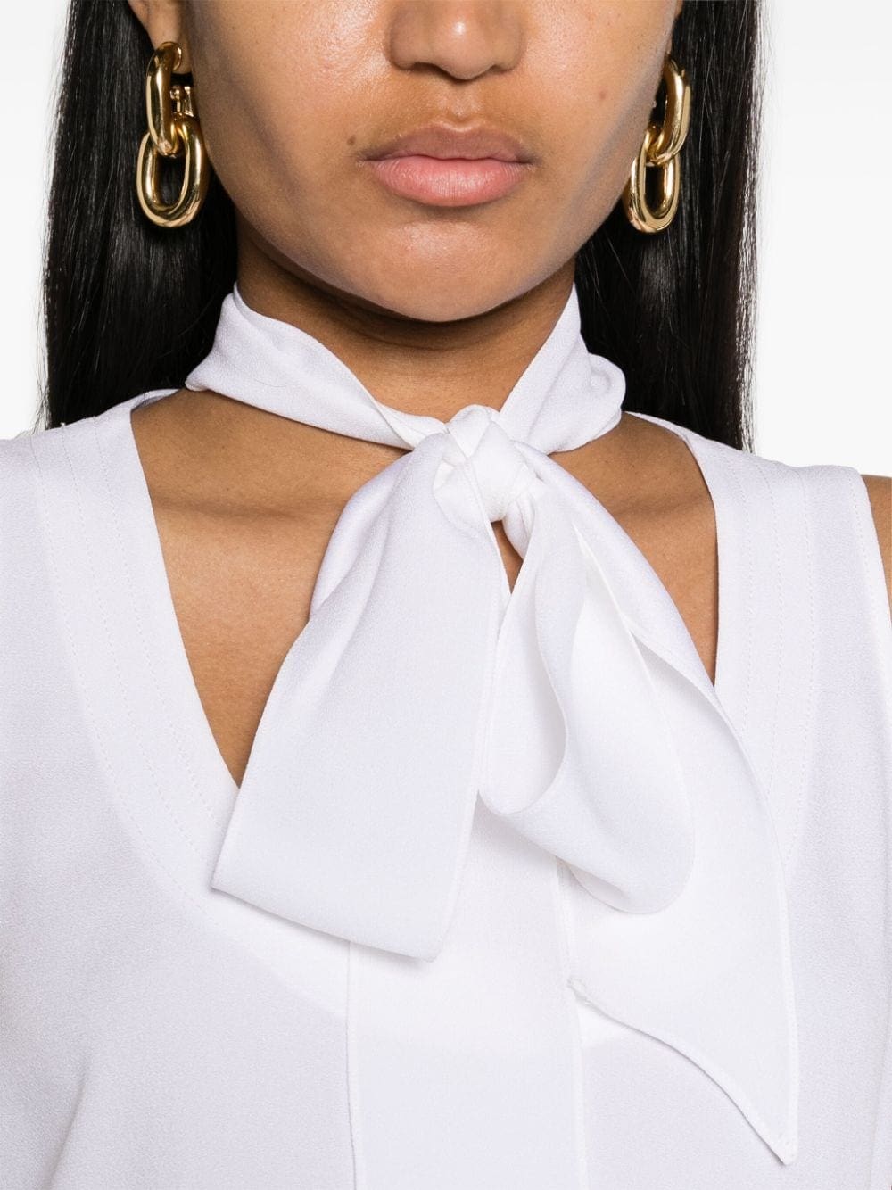 Moschino sleeveless crepe top - Image 5