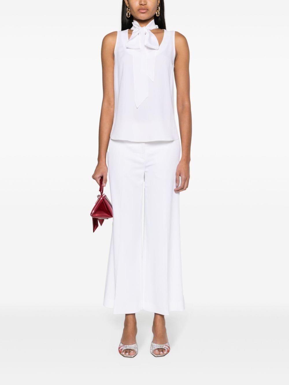 Moschino sleeveless crepe top - Image 2