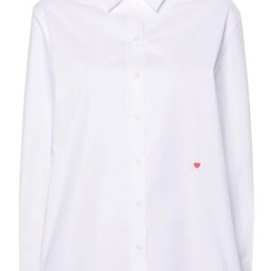 Moschino heart-embroidered shirt