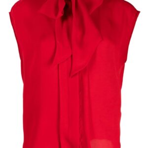 Moschino tied silk bouse