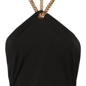 Moschino chain-link cropped top