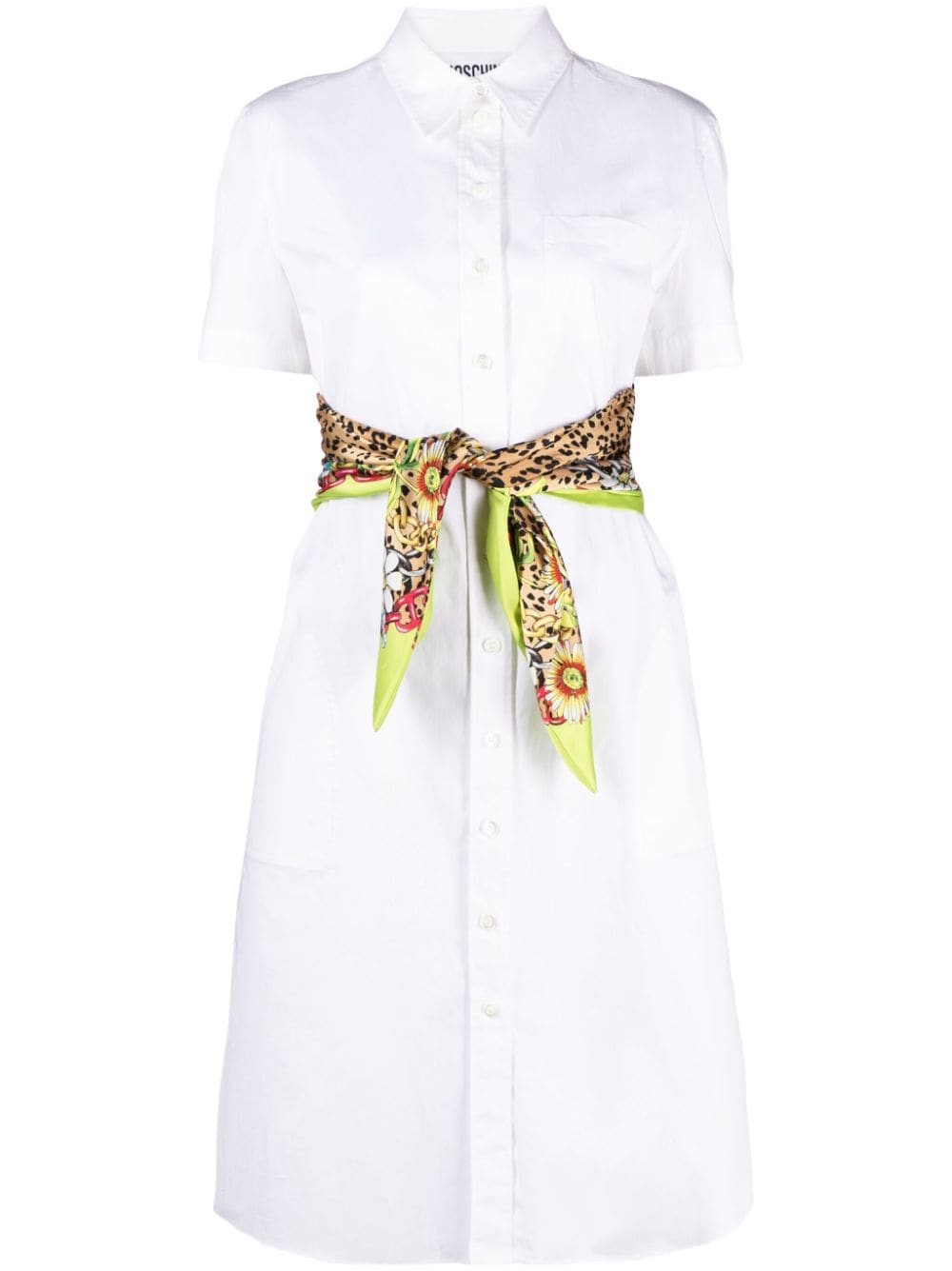 Moschino tied midi shirt dress