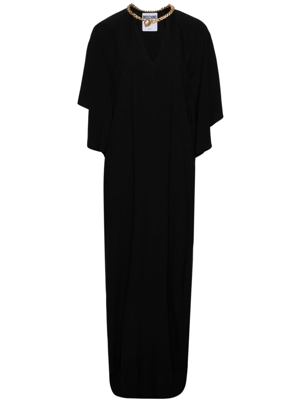 Moschino chain-detail V-neck kaftan