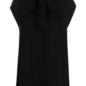 Moschino bow-detail silk blouse