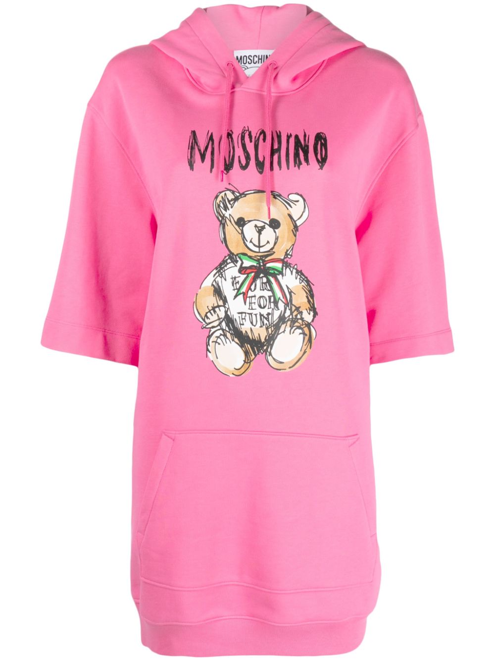 Moschino Teddy Bear-print organic cotton minidress
