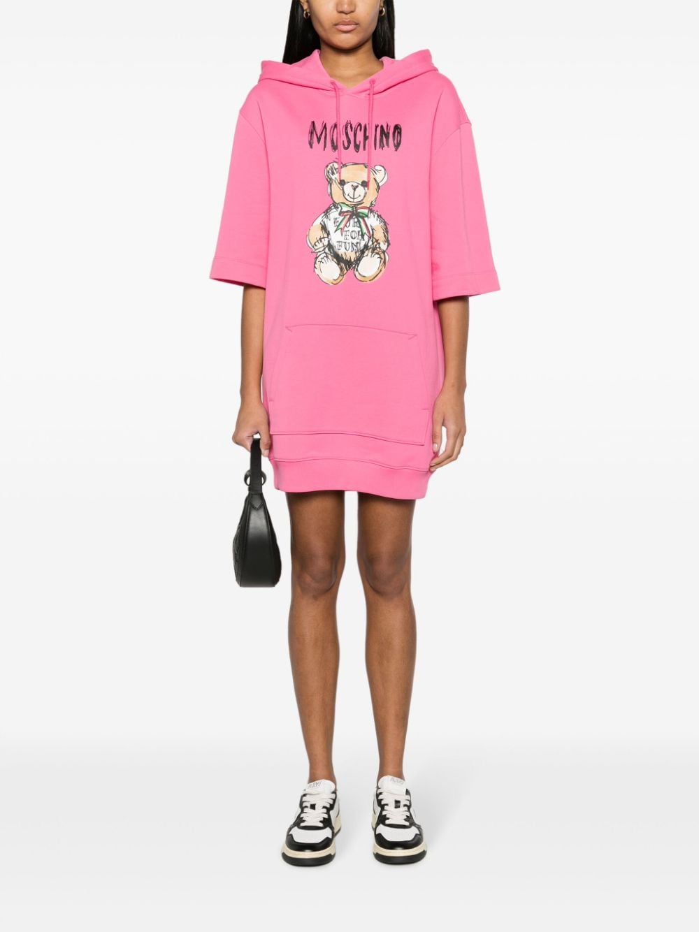Moschino Teddy Bear-print organic cotton minidress - Image 2