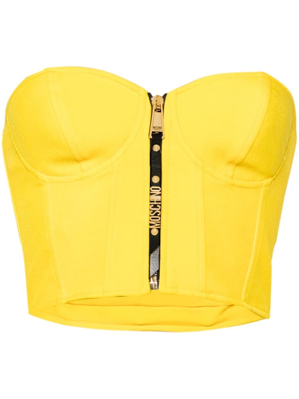 Moschino strapless cady bustier