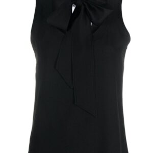 Moschino bow-detail sleeveless blouse