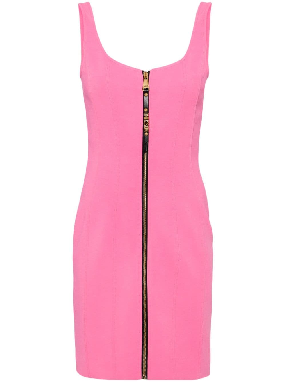 Moschino scoop-neck cady minidress