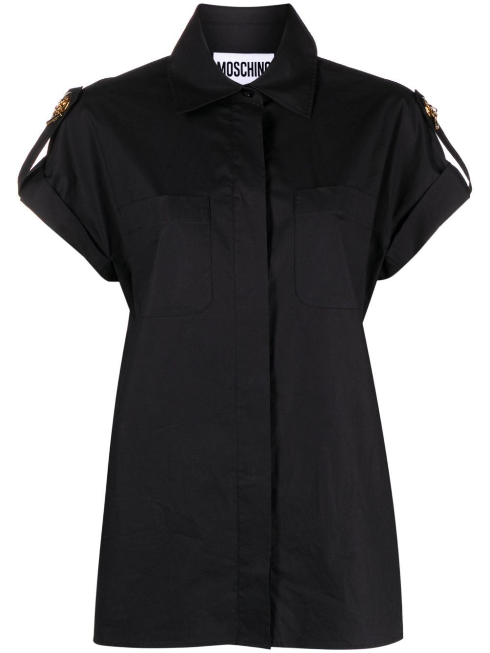 Moschino embellished poplin shirt