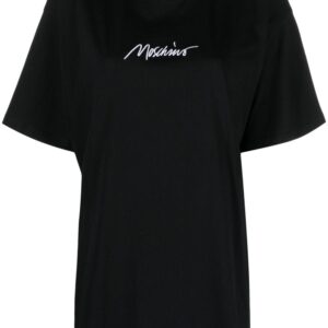 Moschino logo-embroidered cotton T-shirt