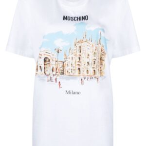 Moschino illustration-print organic cotton T-shirt
